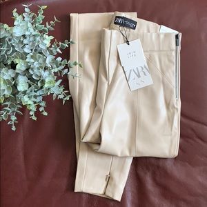 NWT ZARA Tan Leggings